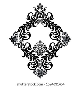 Oriental vector damask patterns for greeting cards and wedding invitations