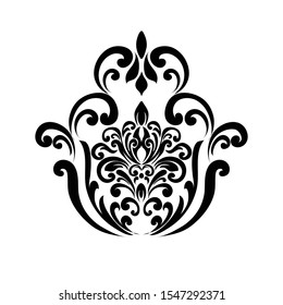 Oriental vector damask patterns for greeting cards and wedding invitations.