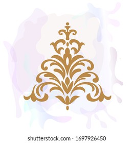 Oriental vector damask patterns for greeting cards and wedding invitations.