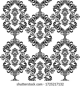  Oriental vector damask patterns for greeting cards and wedding invitations.