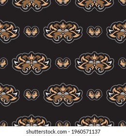 Oriental vector damask patterns for greeting cards and wedding invitations.