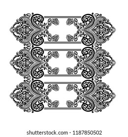 Oriental vector designs for invitation cards and wedding invitations. For decorating walls and wood products .10 EPS