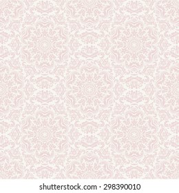 Oriental vector fine classic pink ornament. Seamless abstract background