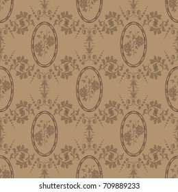 Oriental vector fine texture with damask light pink  background and floral elements. Seamless abstract  rose flower background wallpaper , wra