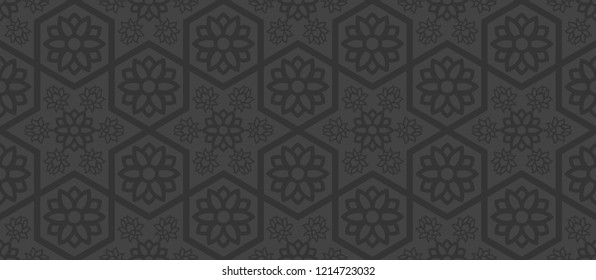 Oriental vector ornament for designers. Can be used as a holiday card design, lettering frame, background and much more as far as Oriental style is concerned.