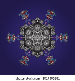 Oriental vector pattern with arabesques and floral elements. Traditional classic ornament. Vintage pattern with arabesques.