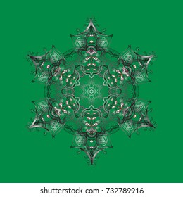 Oriental vector pattern with arabesques and floral elements. Traditional classic ornament. Vintage pattern with arabesques.