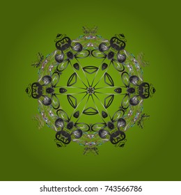 Oriental vector pattern with arabesques and floral elements. Traditional classic ornament. Vintage pattern with arabesques.