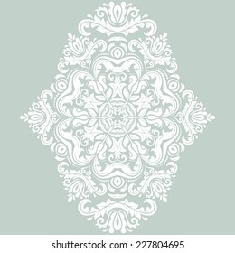 Oriental vector pattern with damask, arabesque and floral elements. Abstract background