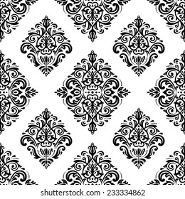 Seamless Lace Pattern Flower Vintage Vector Stock Vector (Royalty Free ...