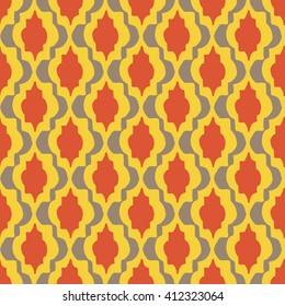 Oriental vector seamless pattern. Hand drawn abstract background. 
