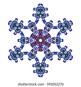 Oriental vector.Round decorative ornament mandala. Anti-stress therapy patterns. design element. Yoga logo, background for poster. flower shape.