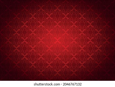 Oriental vintage background with Indo-Persian ornaments. Royal, luxurious wallpaper in red color. Background for cover, postcard, ad, leaflet, label, poster, banner and invitations. Vector