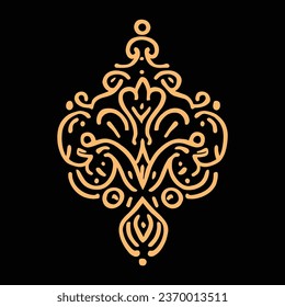 
Oriental vintage ornament vector illustration. graphic elements. use for patterns, greetings, business cards, wedding invitations, t-shirts, etc.