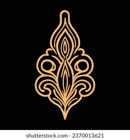 
Oriental vintage ornament vector illustration. graphic elements. use for patterns, greetings, business cards, wedding invitations, t-shirts, etc.