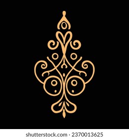 
Oriental vintage ornament vector illustration. graphic elements. use for patterns, greetings, business cards, wedding invitations, t-shirts, etc.