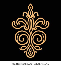 
Oriental vintage ornament vector illustration. graphic elements. use for patterns, greetings, business cards, wedding invitations, t-shirts, etc.