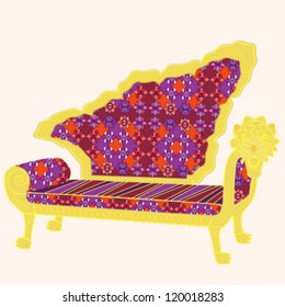 Oriental vintage sofa