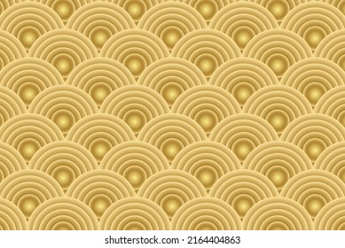 oriental wave theme curve on golden theme background can be use for advertisement template poster banner website page notebook cover vector eps.