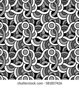  Oriental waves. Graphic ornament. Fish skin texture. Vector seamless pattern with abstract scale.