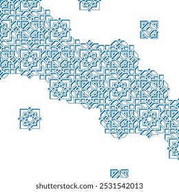 Orientalisches Winterschmuckdesign mit Stroke und Shadow Effect