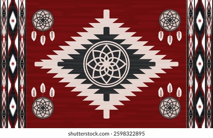Oriental Woven Heritage ,red ,white, black, Carpet Luxurious Artisan Rug Design Timeless Handwoven Tapestry Intricate Vintage Carpet Weave Modern Geometric Rug Artistry