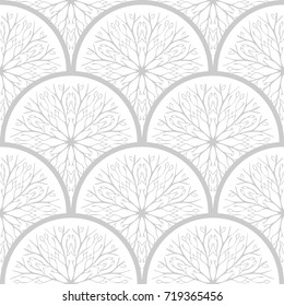 oriental zentangle seamless symmetry  pattern  white gray tone winter, snowflakes, cold, season