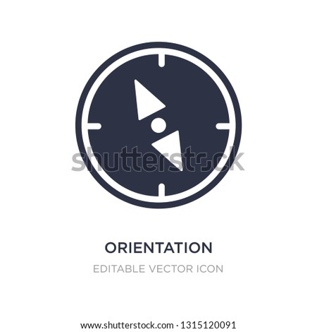 orientation compass icon on white background. Simple element illustration from Tools and utensils concept. orientation compass icon symbol design.