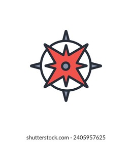 orientation icon. vector.Editable stroke.linear style sign for use web design,logo.Symbol illustration.