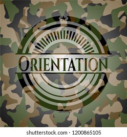 Orientation on camouflaged texture