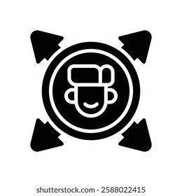 orientation solid icon. vector icon for your website, mobile, presentation, and logo design.