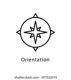 Orientation Vector line Icon 