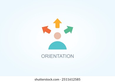 Orientación Vector o logotipo signo símbolo ilustración