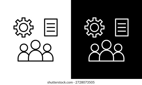 Diseño de conjunto de iconos blancos de Orientación