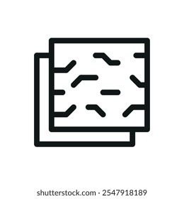 Oriented strand board isolated icon, OSB board vector symbol with editable stroke