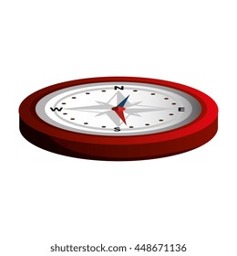 Orienteering equipment isolated icon, vector illustration graphic design.