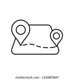 orienteering icons  symbol vector elements for infographic web
