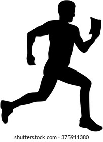 Orienteering silhouette