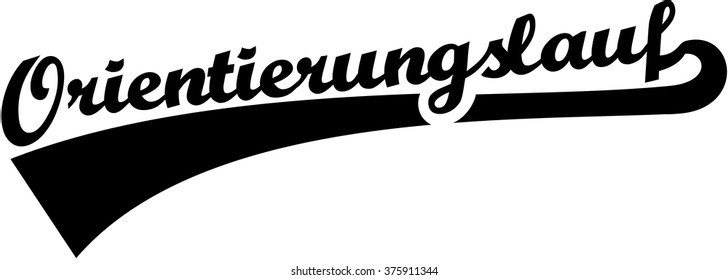 Orienteering word german