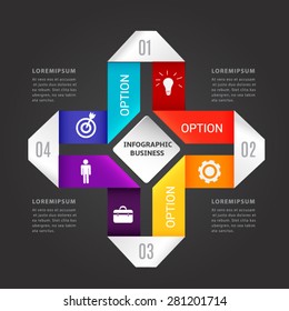 Origami abstract 3D Modern template vector  banner infographics.