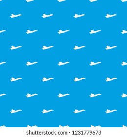 Origami airplane pattern vector seamless blue repeat for any use