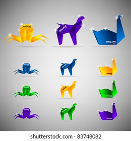Origami animal (swan, crab, camel)