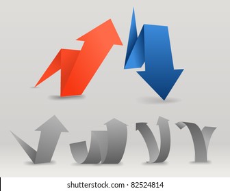 Origami arrows set