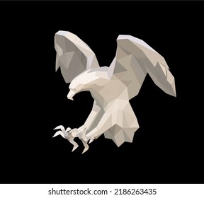 origami art .  eagle folding paper