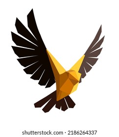 origami art .  eagle's head folding paper