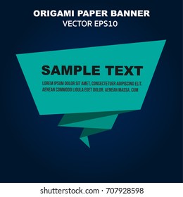 origami banner