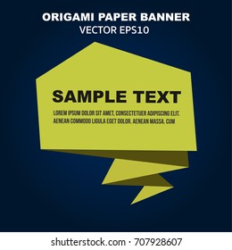 origami banner