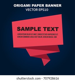 origami banner
