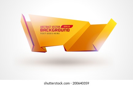 Origami banner abstract geometric vector backgrounds 