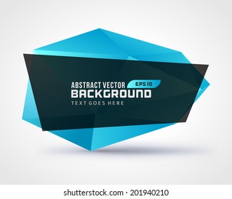 Origami banner abstract geometric vector backgrounds 